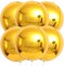 Large Gold Foil Balloons - 22 Inch, Pack of 6 | Gold Mylar Balloons for Golden Party Decorations